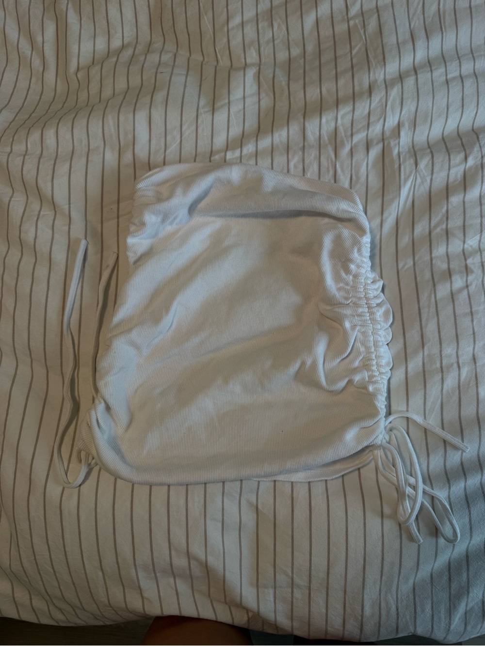 White Drawstring Skirt